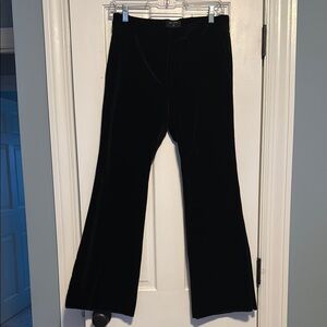 Elegant Black Velvet Pants